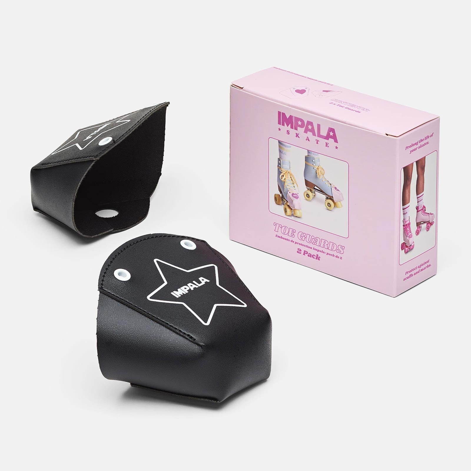 Impala Roller Skate Vegan Toe Guards (Pair) / Black