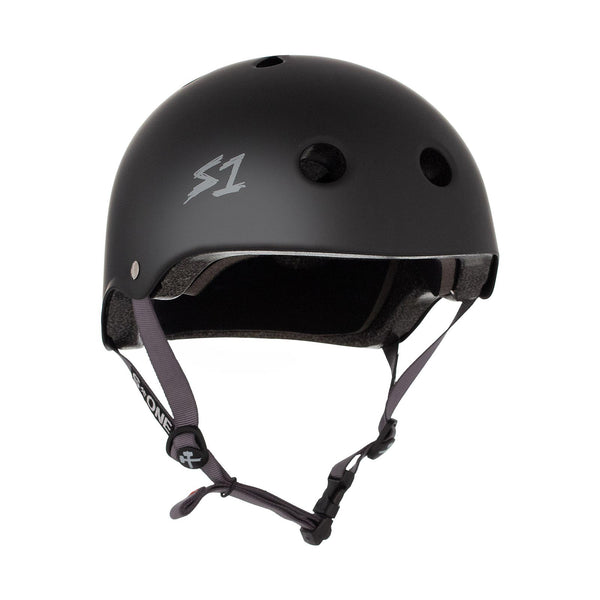 S1 Lifer Helmet (Certified) / Black Matte (Grey Straps)