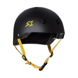 S1 Lifer Helmet (Certified) / Black Matte (Yellow Straps)