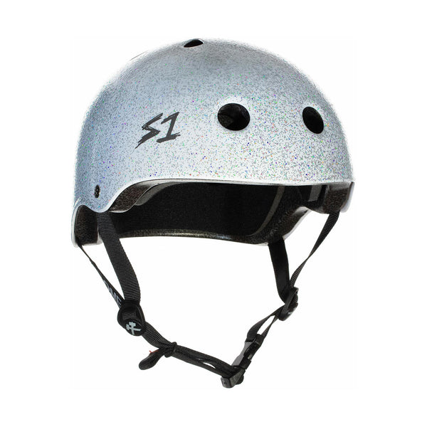 S1 Lifer Helmet (Certified) / White Gloss Glitter