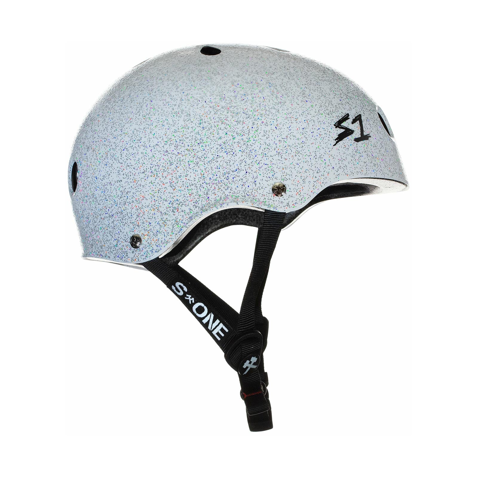 S1 Lifer Helmet (Certified) / White Gloss Glitter