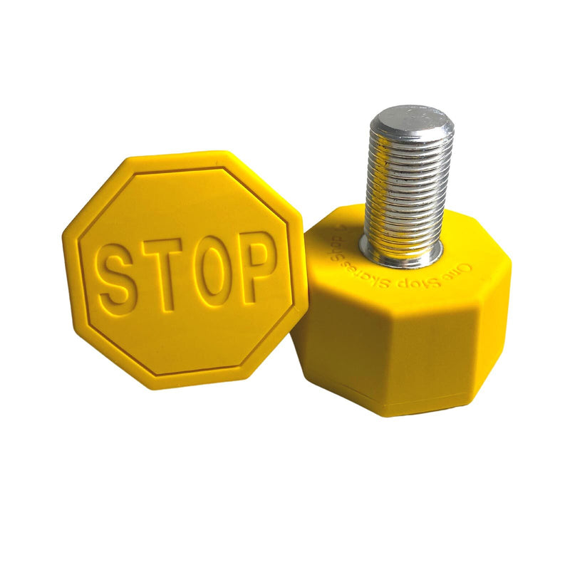 One Stop Adjustable Toe Stops / Yellow