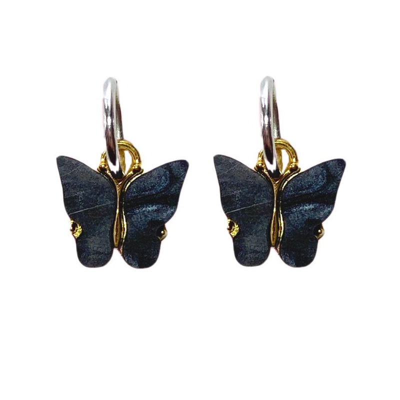 One Stop Butterfly Skate Charm (Pair) / Black