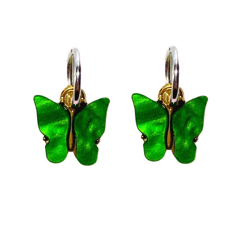 One Stop Butterfly Skate Charm (Pair) / Green