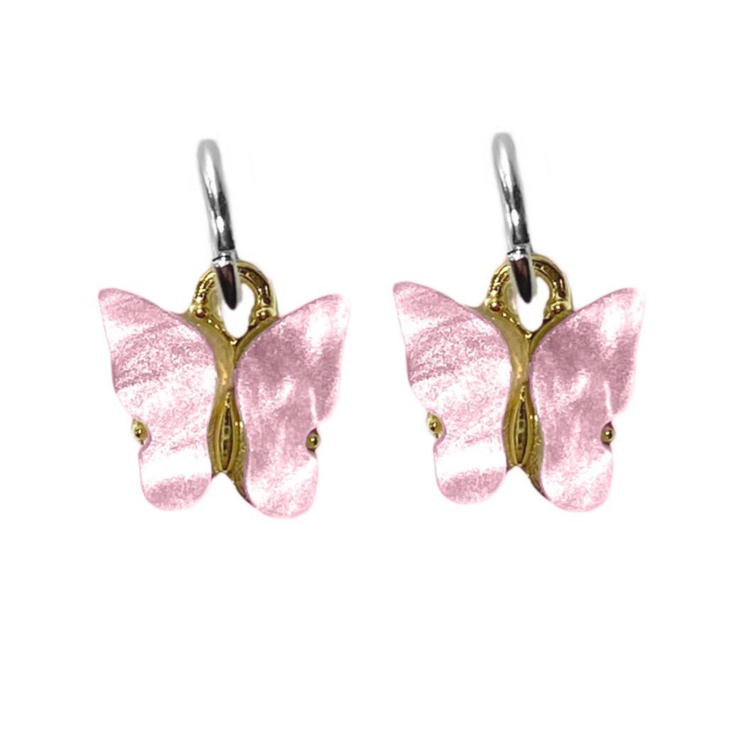 One Stop Butterfly Skate Charm (Pair) / Pink