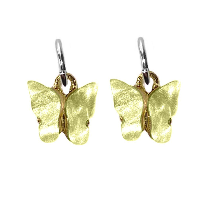 One Stop Butterfly Skate Charm (Pair) / Yellow