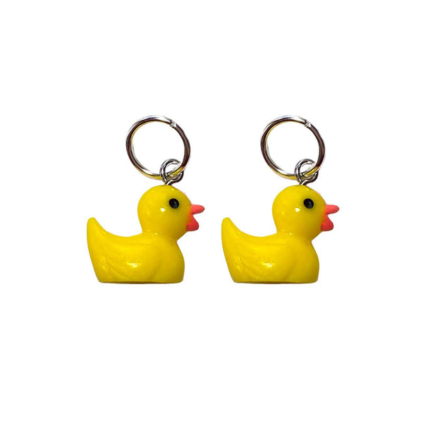 One Stop Duck Skate Charm (Pair) / Yellow