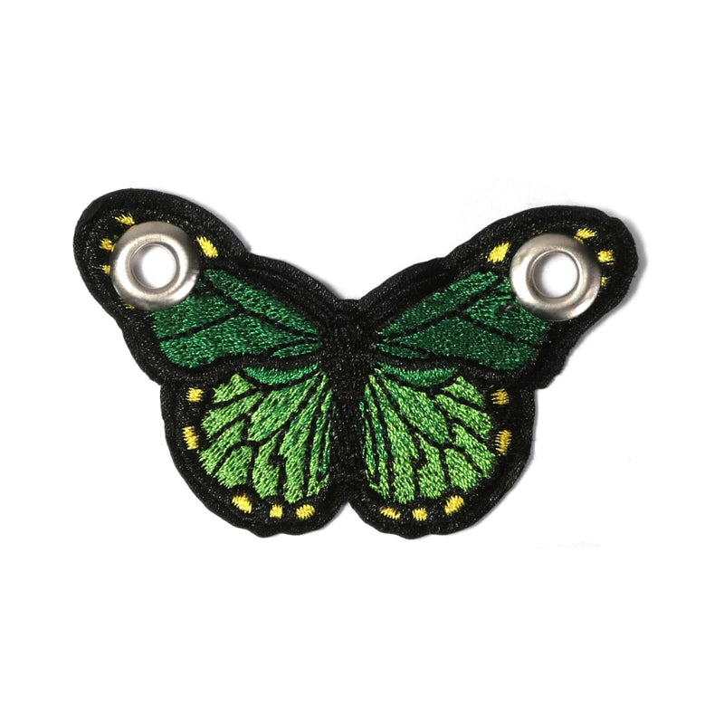 One Stop Large Embroidered Butterfly (Single) / Green