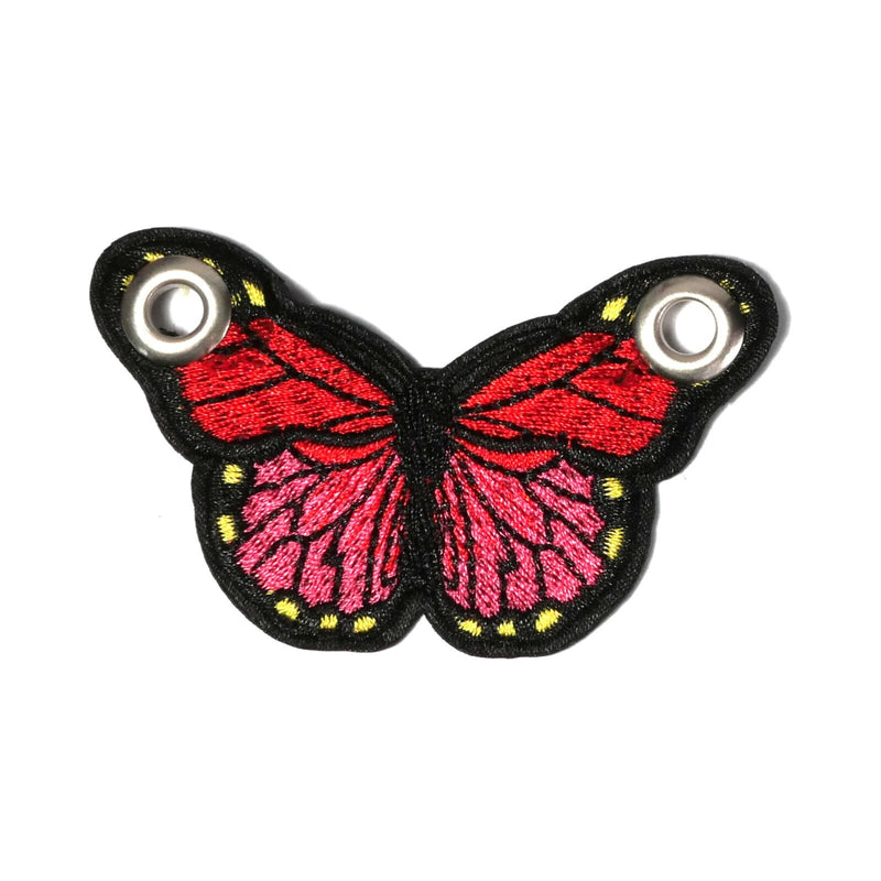 One Stop Large Embroidered Butterfly (Single) / Red