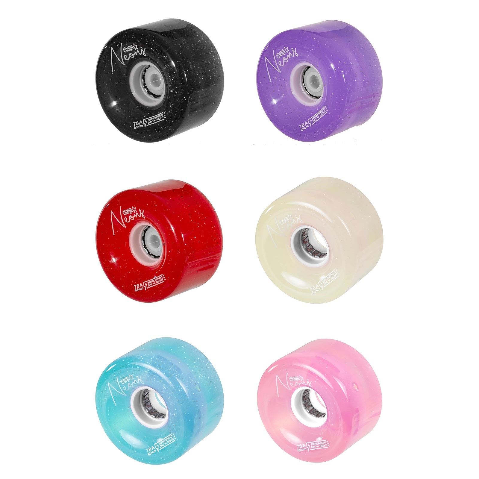 Chaya Neon Light-Up Skate Wheels (4 Pack)