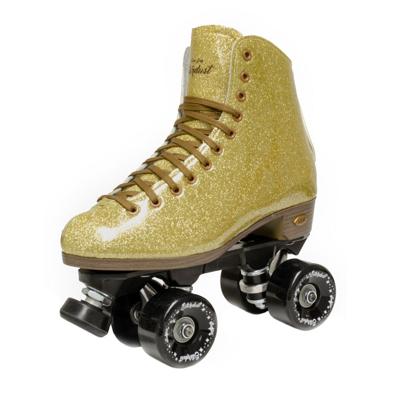 Sure-Grip Stardust Roller Skates / Glitter Gold / 9