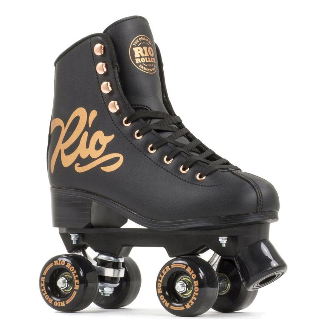 Rio Roller Script Skates / Rose Black / UK8