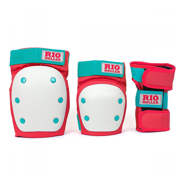Rio Roller Protective Tri-Pack / Adult / Red Mint / S