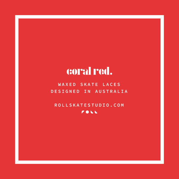 Red roller skate laces