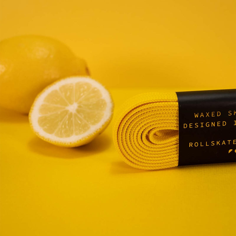 Roll Waxed Skate Laces / Yellow