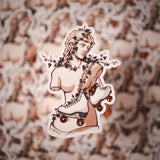 Roll Skate Studio Glitter Sticker / Goddess