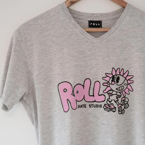 Roll Upcycled / Sunflower Tee / Grey / XS