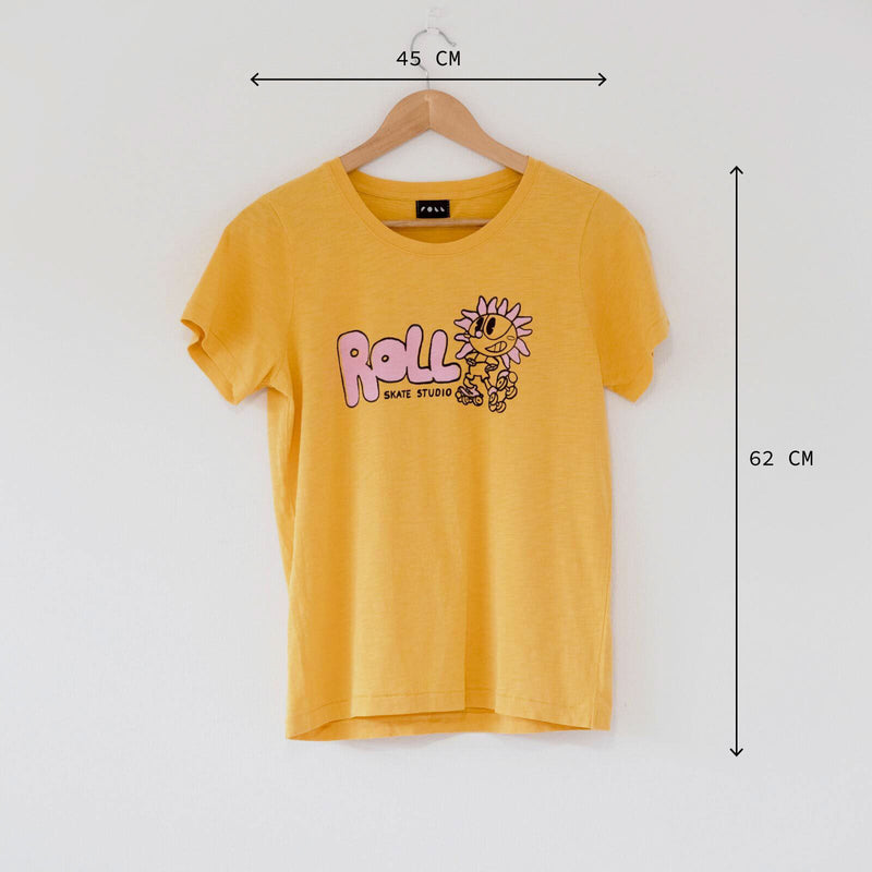 Roll Upcycled / Sunflower Tee / Yellow / XS