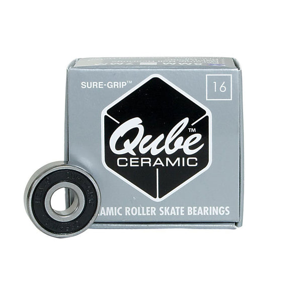 Sure-Grip Qube Ceramic Bearings (16 Pack) / 8mm