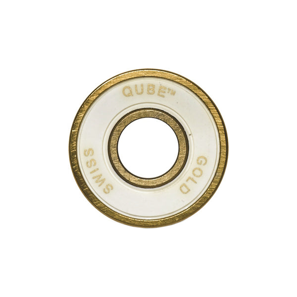 Sure-Grip Qube Swiss Bearings Gold (16 Pack)