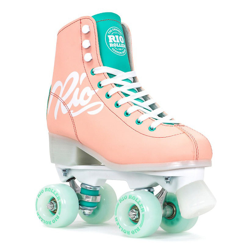 Rio Roller Script Skates / Peach Green / UK8