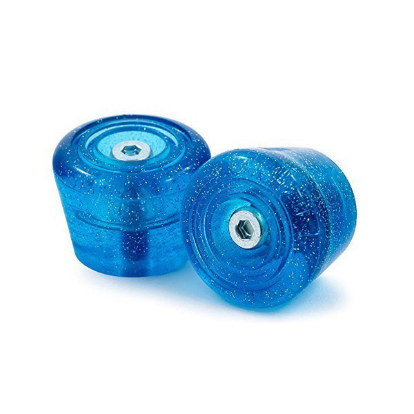 Rio Roller Bolt-on Toe Stops / Blue Glitter