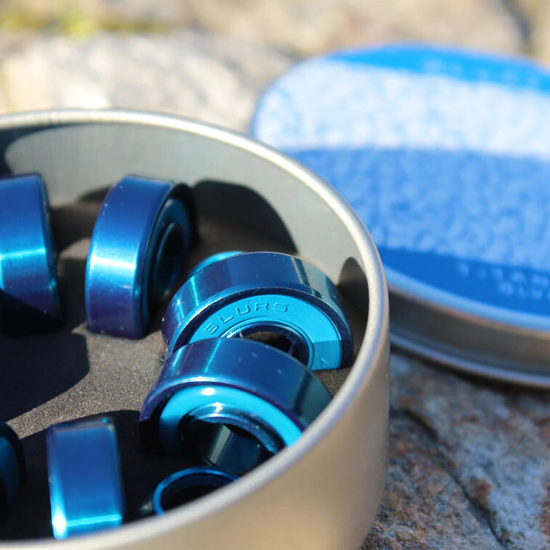 Blurs Bearings Titanium Blue (8 Pack)