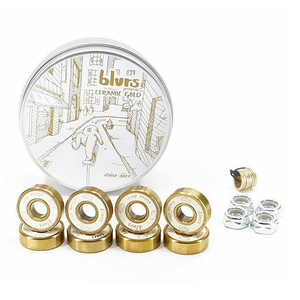 Blurs Bearings Titanium Ceramics Gold (8 Pack)