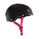 S1 Lifer Helmet (Certified) / Black Matte (Pink Straps)
