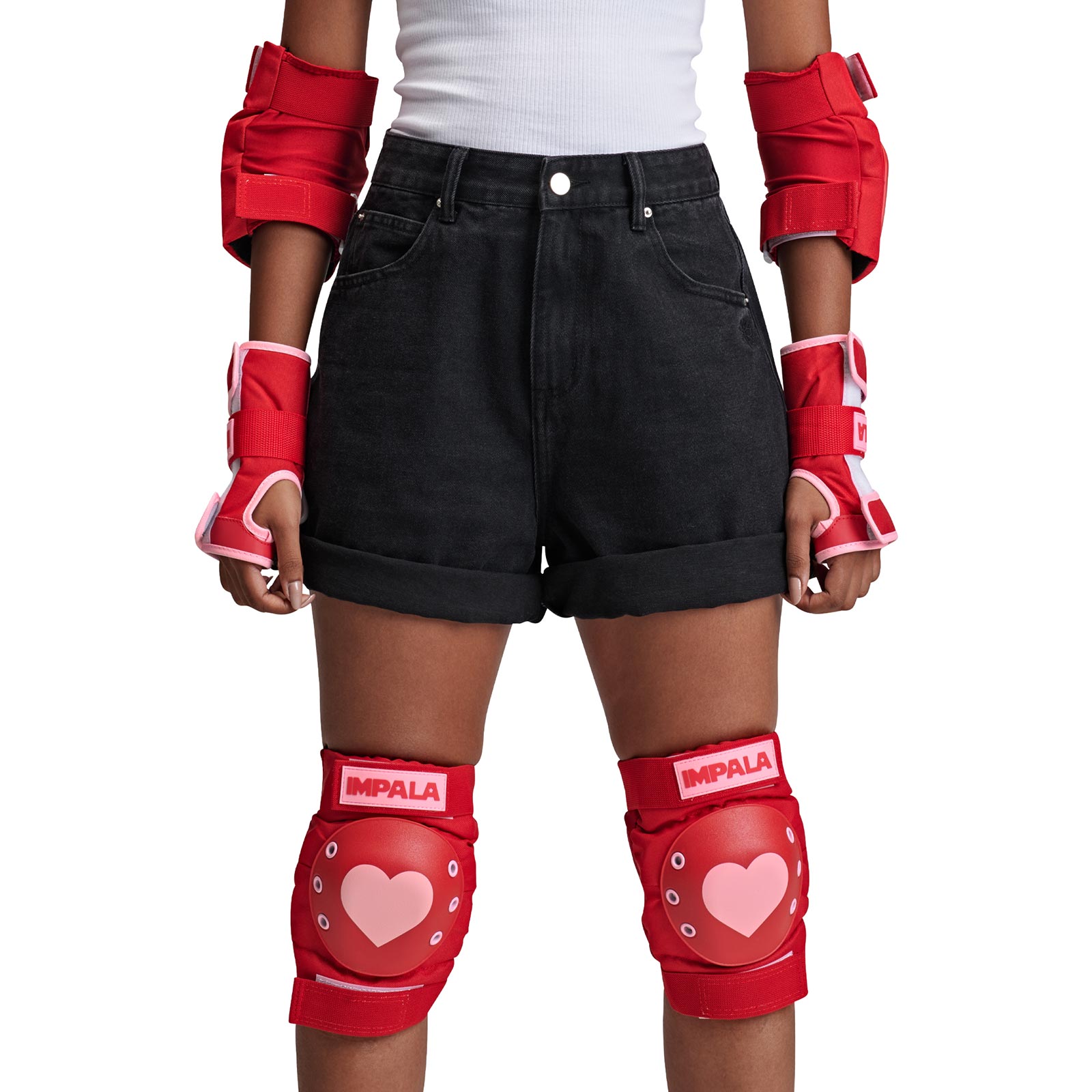 Impala Protective Tri-Pack / Adult / Red Hearts